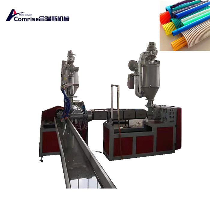 Linie de extrudare a conductelor moi armate cu fibre din PVC